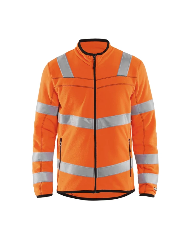 Blaklader 49411010 High Viscose Microfleece Jacket, Orange, Large XL