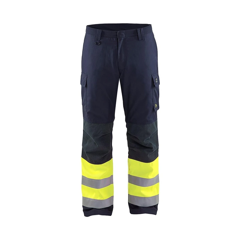 Blaklader 18691514 Multi-Standard Winter Trousers, Navy/Yellow, Large C158