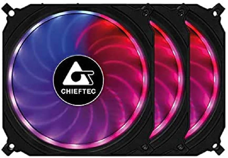 CHIEFTEC 120x120x25mm Tornado RGB Fan, black
