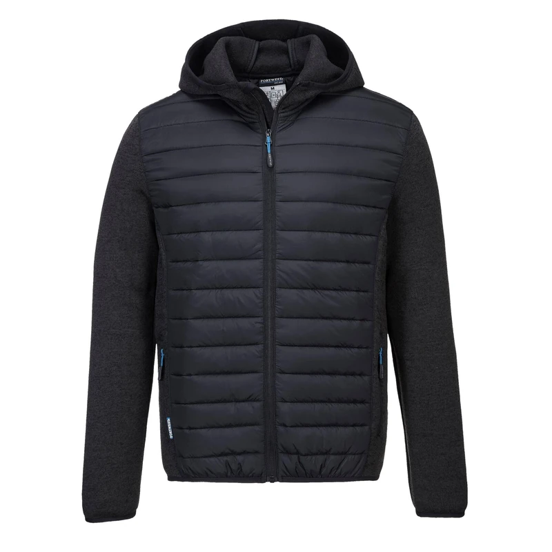 Portwest KX3 Hybrid Baffle Jacket, Size: XL, Colour: Grey Marl, T832GMRXL