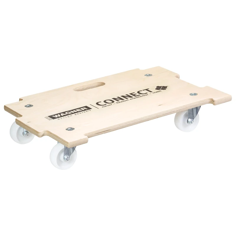 WAGNER moving dolly MM 1382 I 59 x 39 cm - ideal for loads of (almost) any size I flexibly extendable I portable I smooth-running I load capacity 250 kg - 20138201