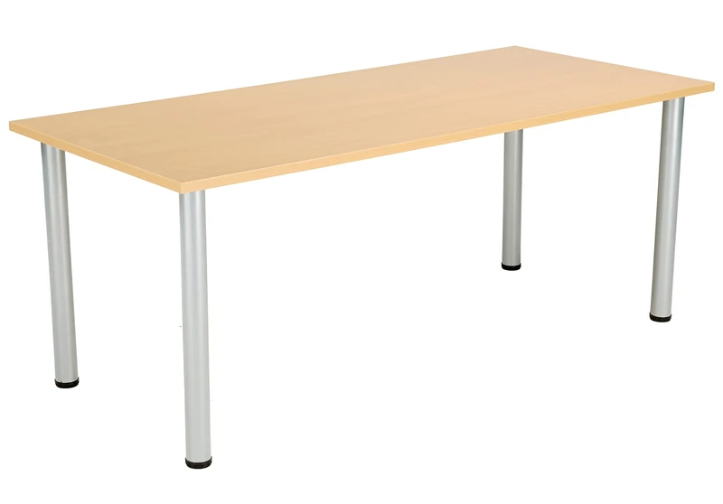 Office Hippo Desk Table, Sturdy & Robust Computer Table, Stylish Work Table For Home Office, Ideal For Canteen or Meeting Room, High Table Desk, 5 Year Guarantee - Oak