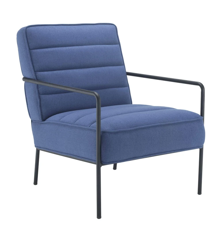 Office Hippo Amethyst Reception Lounge Chair, Navy Blue