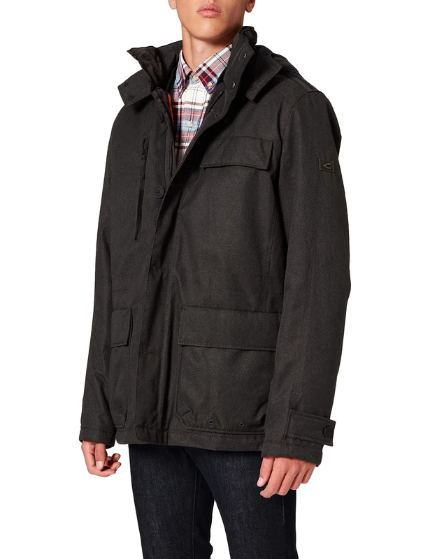 camel active Men's 420651/2400 Jacket, Brown, L(size: 102)