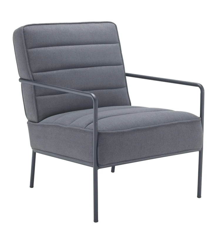 Office Hippo Amethyst Reception Lounge Chair, Grey