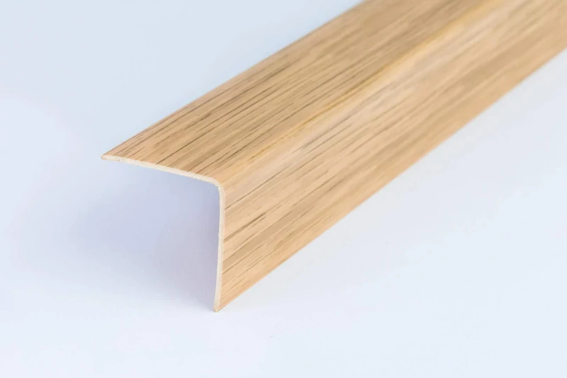 Wood Effect Plastic PVC Corner 1M Angle Trim Wall Corner Guard Edge Protector TMW Profiles (20mm x 20mm x 1M, Light Oak)