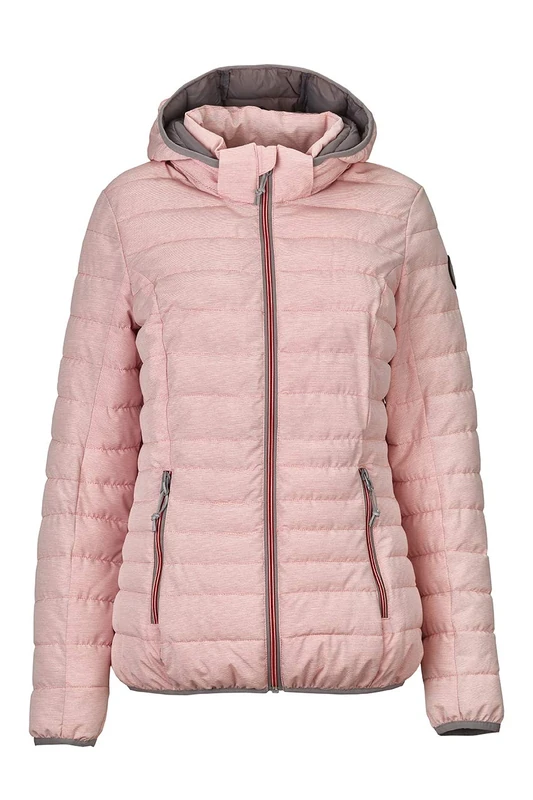 G.I.G.A. DX Women Uyaka Stripe Casual Down Jacket With Zip-Off Hood, Red (modern red 00402), 34