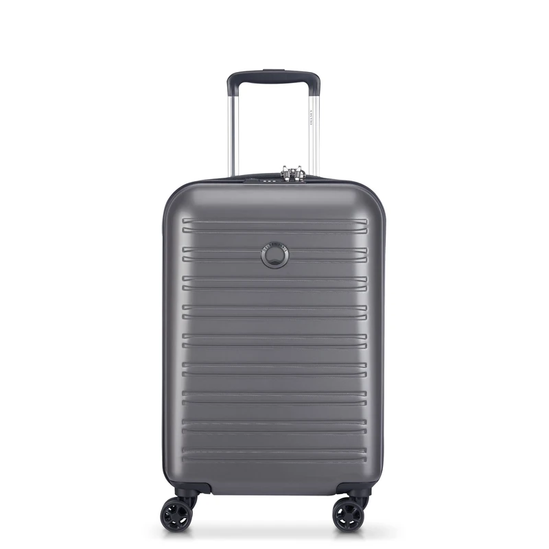 DELSEY Paris - SEGUR 2.0 - Rigid Cabin Suitcase- 55x35x25 cm - 43 liters - S - Grey