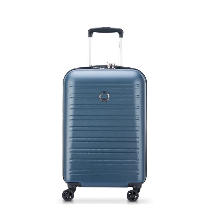 DELSEY Paris - SEGUR 2.0 - Rigid Cabin Suitcase- 55x35x25 cm - 43 liters - S - Blue