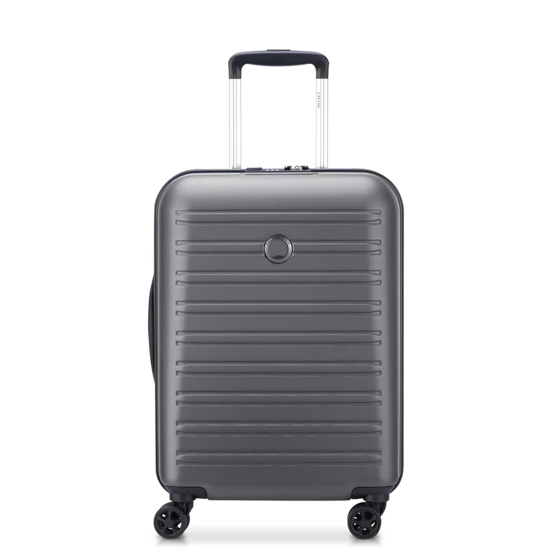 DELSEY Paris - SEGUR 2.0 - Slim Rigid Cabin Suitcase - 55x40x20 cm - 35 liters - XS - Grey