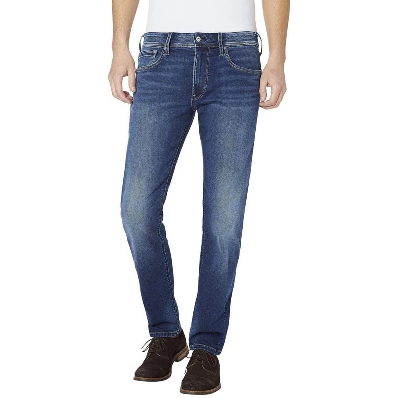 Pepe Jeans Men's Stanley Straight Jeans, Blue (Dark Used Denim Cm6), W30/L32
