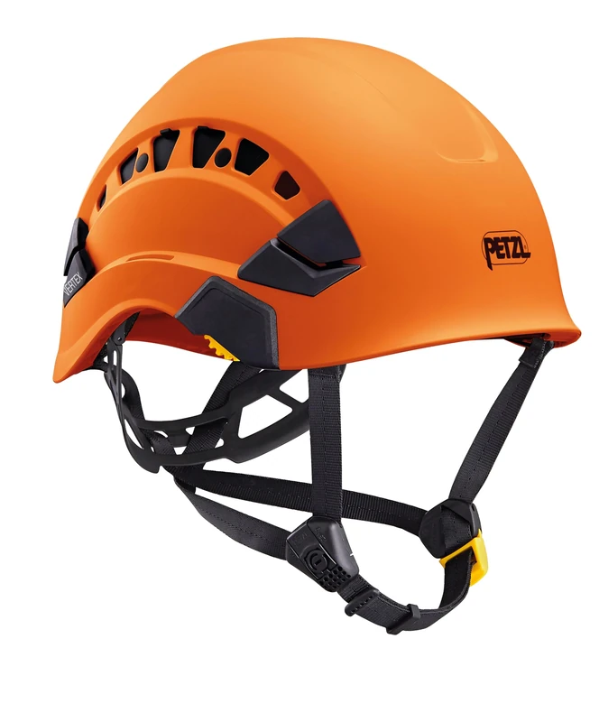 PETZL H43489 VERTEX Universal Helmet with Dual Chin Strap and Ventilation, Orange One Size - Image 1