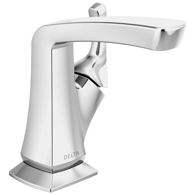 Delta Faucet Vesna Single-Handle Bathroom Faucet with Drain Assembly and Worry-Free Drain Catch, Chrome 15789LF