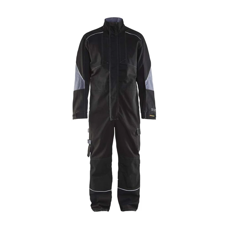 Blaklader 606115169994D128 Flame Retardant Overall, Black/Grey, Size D128