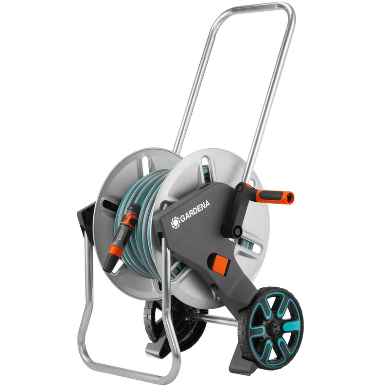 Gardena Aqua Roll M Metal Hose Trolley Set - Ref. G2677-26
