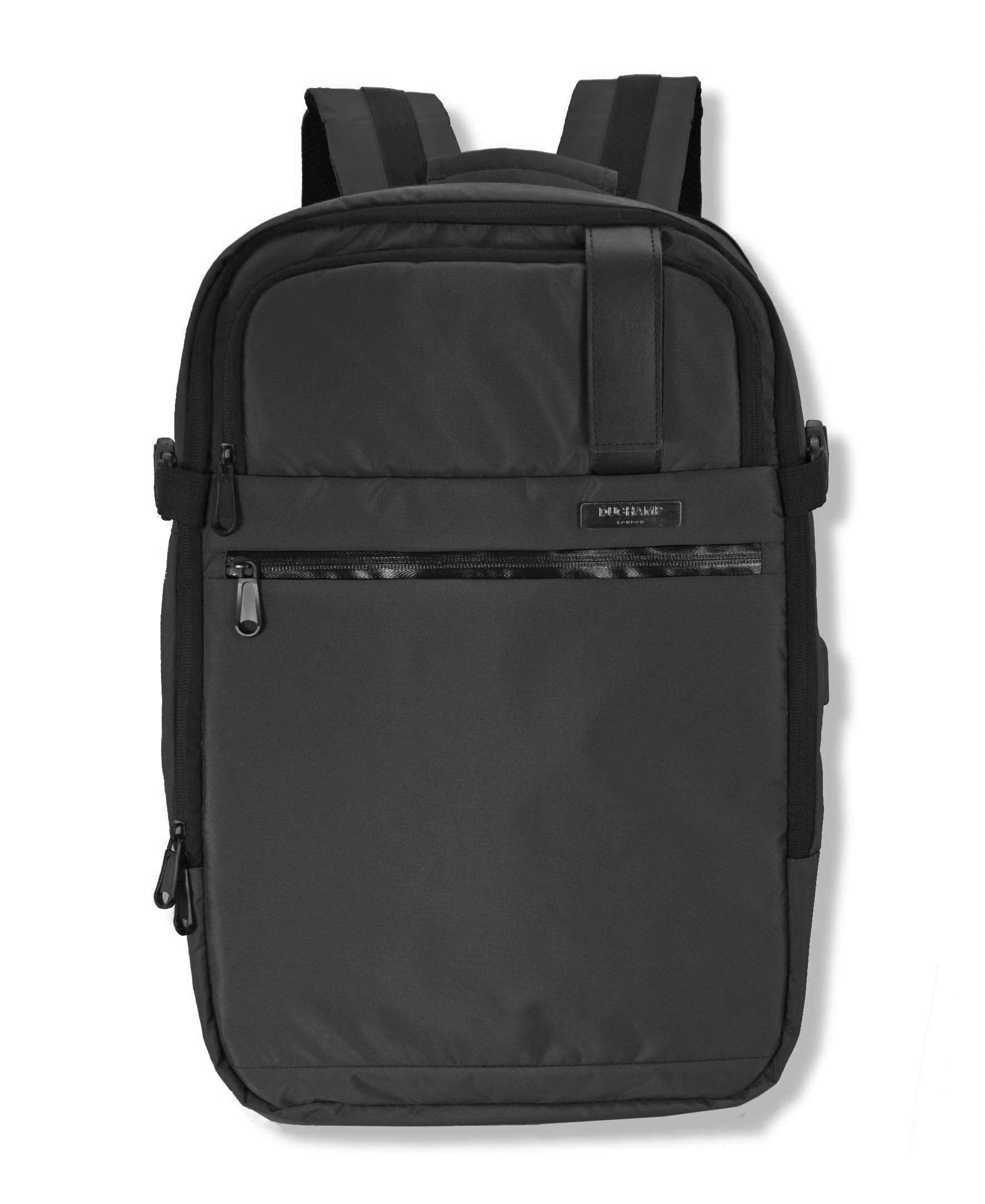 Duchamp Getaway Expandable Carry-On Backpack Suitcase, Black, One size
