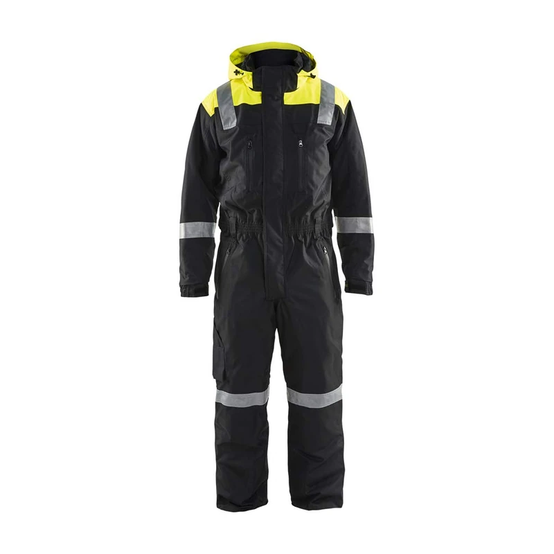 Blaklader 678719779933D120 Winter Overalls, Black/Yellow, Size D120