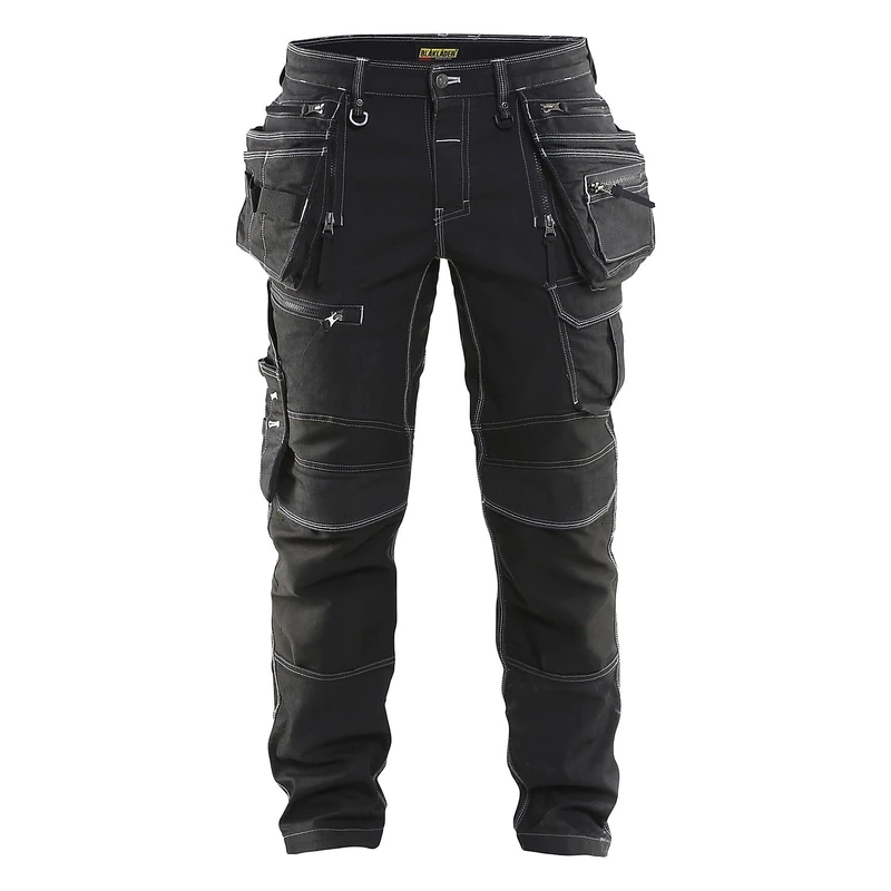 Blaklader 199011419900C158 X1900 Stretch Craftsman Trouser, Black, Size C158 - Image 1