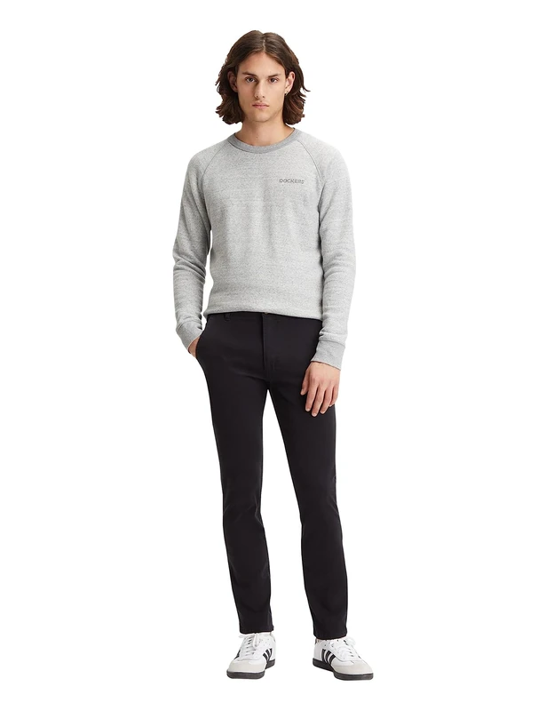 Dockers Men's Smart 360 Flex Alpha Skinny Trouser, Black, 31W 34L UK - Image 1