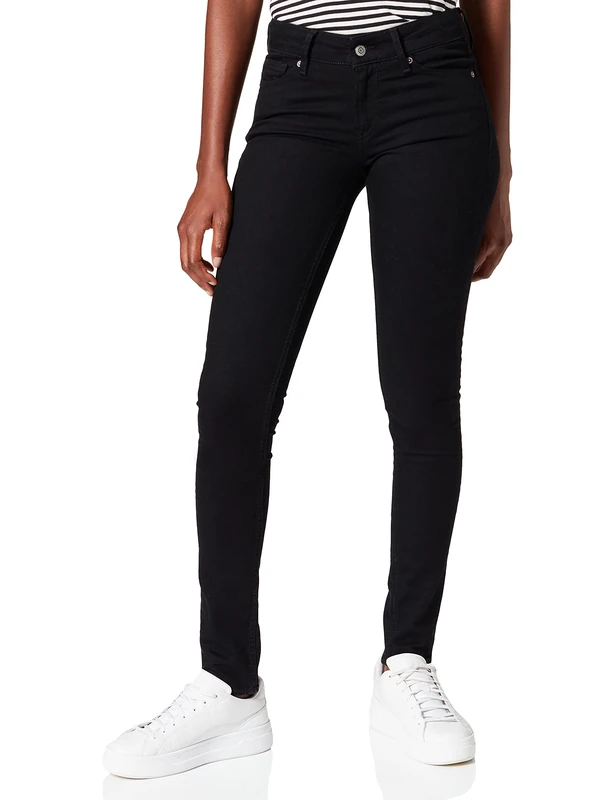 Kings of Indigo Women's Juno Slim Jeans, Black (Black Rinse 6102), (Size: 32/34)