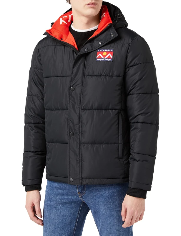 Kings of Indigo Men's Annei Jacket, Black (Black 6900), Small