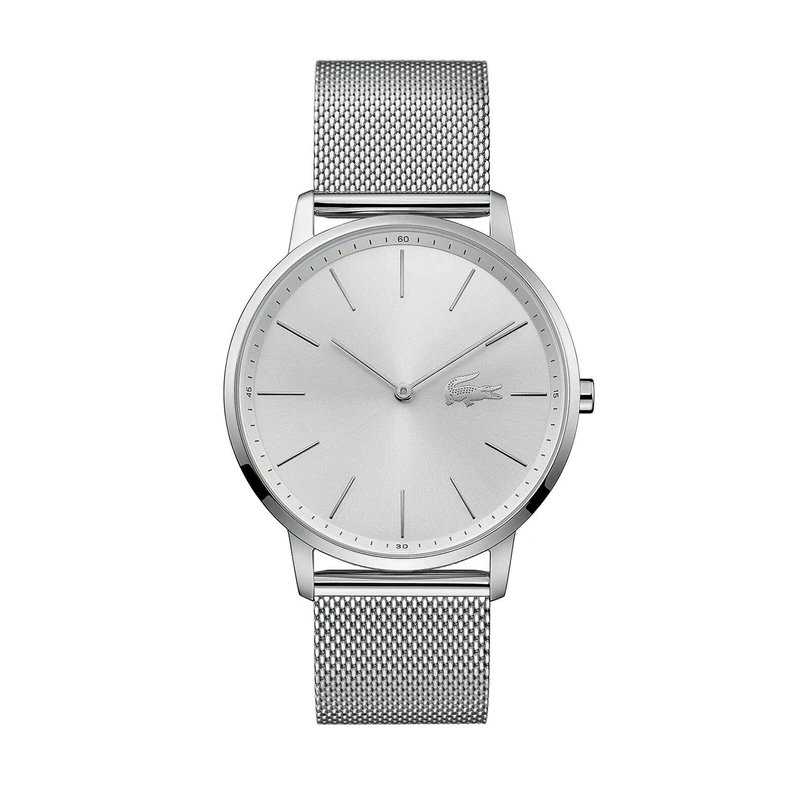 Lacoste Analogue Quartz Watch for men with Silver Stainless Steel mesh bracelet - 2011017