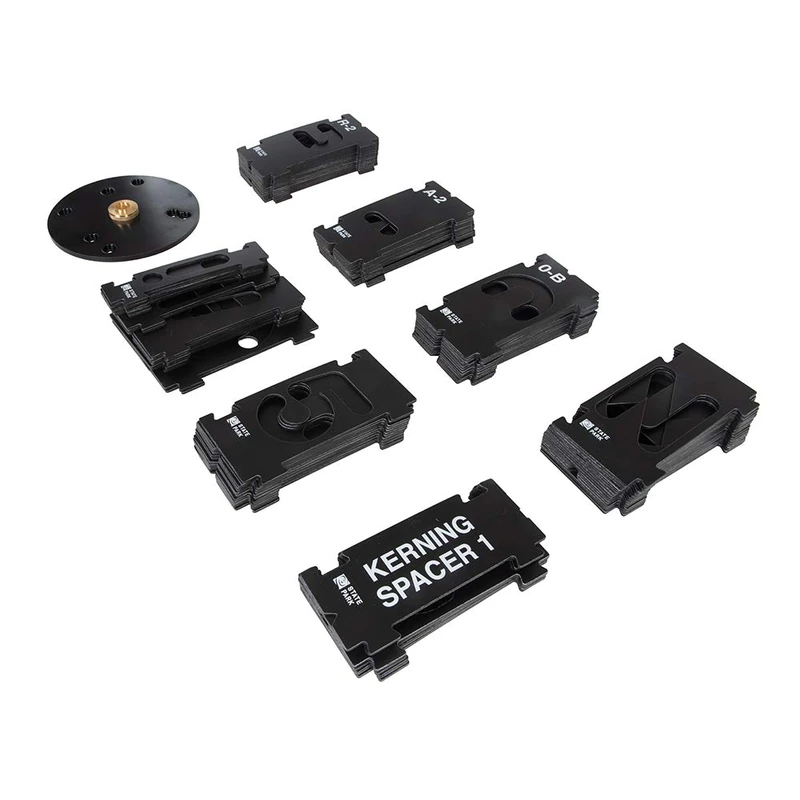 Rockler 484866 Interlock Signmakers Kit 2-1/4", Black