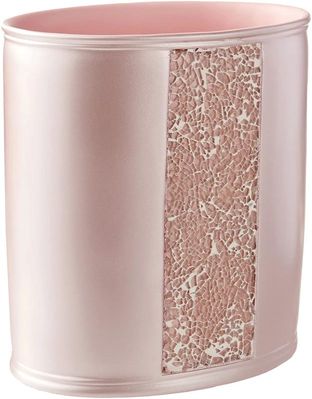 Popular Bath Sinatra Blush, Polyresin, WASTE BASKET