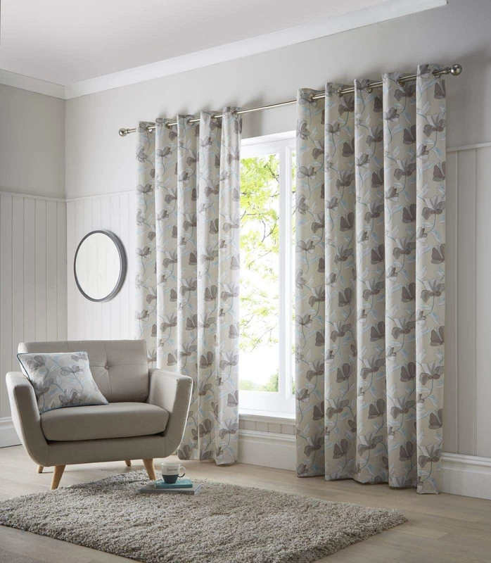 Portfolio Springfield-Teal-Eyelet Curtains-90x90/229x229cm, 229_x_229_cm