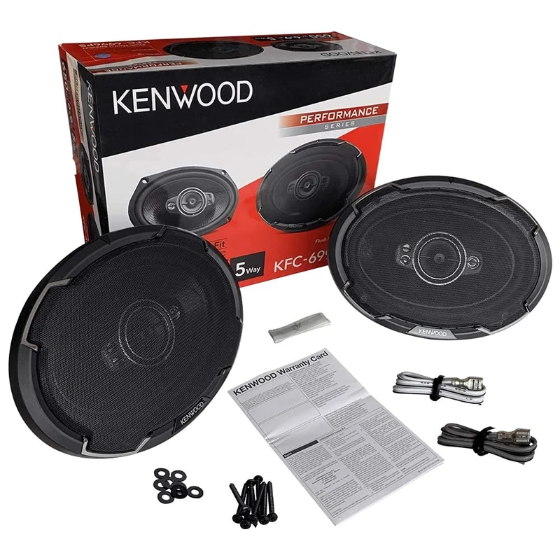 KENWOOD KFC-6996PS 650 W Max 6" x 9" 5-Way 4 Ohm Stereo Car Audio Speaker - Image 1