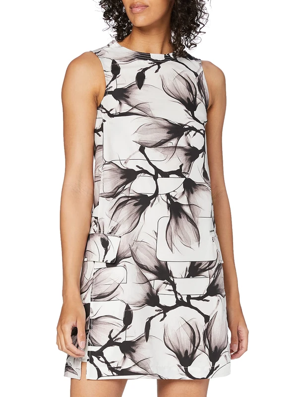 G-STAR RAW Women's Blake Dress, Beige (milk/dk black AO D14493-B547-9083), L - Image 1