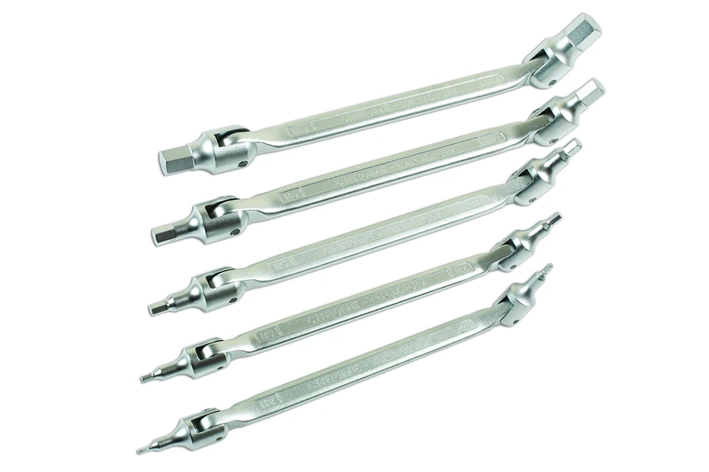 Laser 7480 Double Ended Flexible Hex Bit Set 5pc