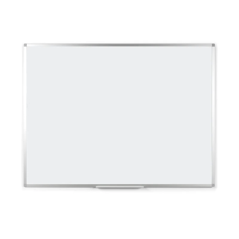 BoardsPlus Magnetic Whiteboard - 90 x 60 cm - Dry Wipe Board with Enamel Surface, Aluminium Frame and Pen Tray