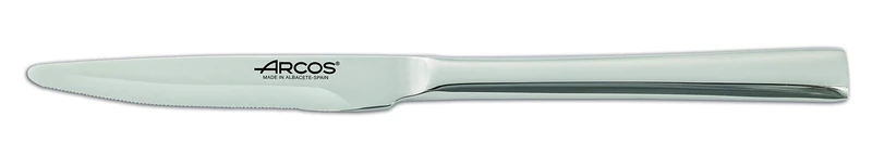 Arcos Series Capri - Box 12 Pieces Lunch Knife Table Knife - Monoblock of one Piece Stainless Steel 80 mm (3.15 Inch) Silver Colour (12 Piece)