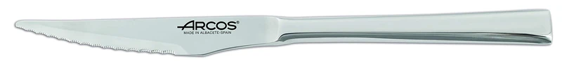 Arcos Series Capri - Box 12 Pieces Steak Knife - Monoblock of one Piece Stainless Steel 110 mm (4.33 Inch) Silver Colour (12 Piece)