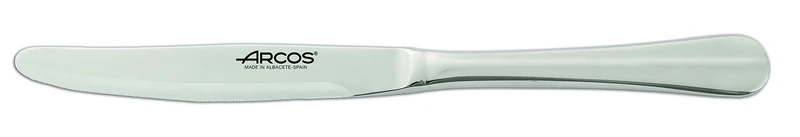 Arcos Series Burdeos - Box 12 Pieces Table Knife - Monoblock of one Piece Stainless Steel 120 mm (4.72 Inch) Silver Colour (12 Piece)