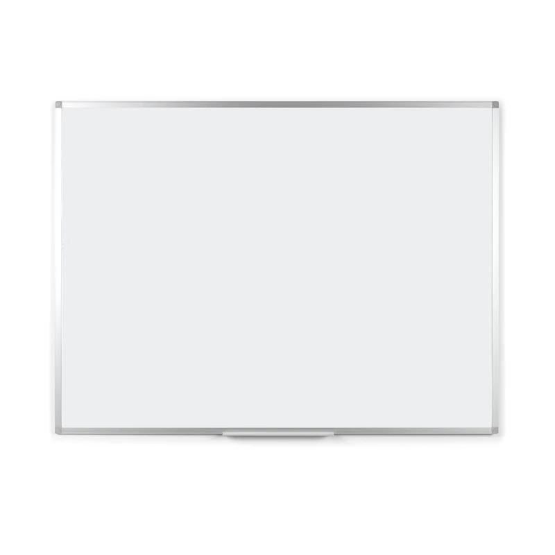 BoardsPlus Magnetic Whiteboard - 90 x 60 cm - Dry Wipe Board with Lacquered Steel Surface, Aluminium Frame and Pen Tray