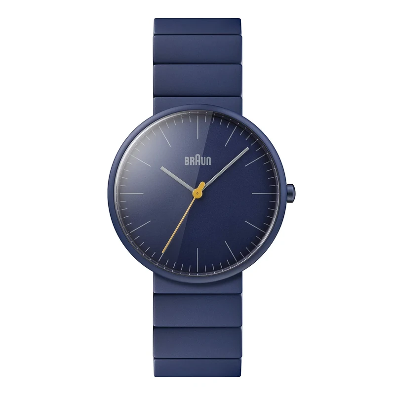 Braun Unisex BN0171 Classic Watch with Blue Dial and Blue Ceramic Bracelet