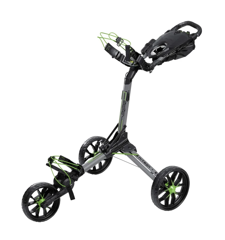 Bag Boy Push Cart Unisex Adult Trolley 3 Wheels Nitron Grey BattleshipGrey/Lime One Size