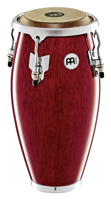 Meinl Percussion Mini Conga Instrument - Very small Handdrum - With Buffalo Skin Head - Diameter 4.5 Inches - Siam Oak, Wine Red (MC100WR)