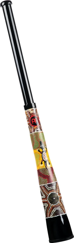 Meinl Percussion Slide Travel Didgeridoo - Size-adjustable Travel Didgeridoo - D Tuning - Including Bag - Plastic, Multicolored (TSDDG2-BK)