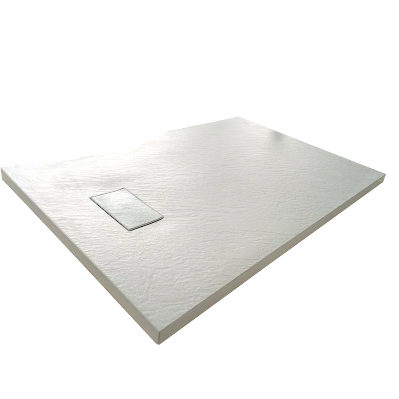 LANERI GIOPDSTONE80140WHITE Shower Tray, White, 80x140 h 2.6cm