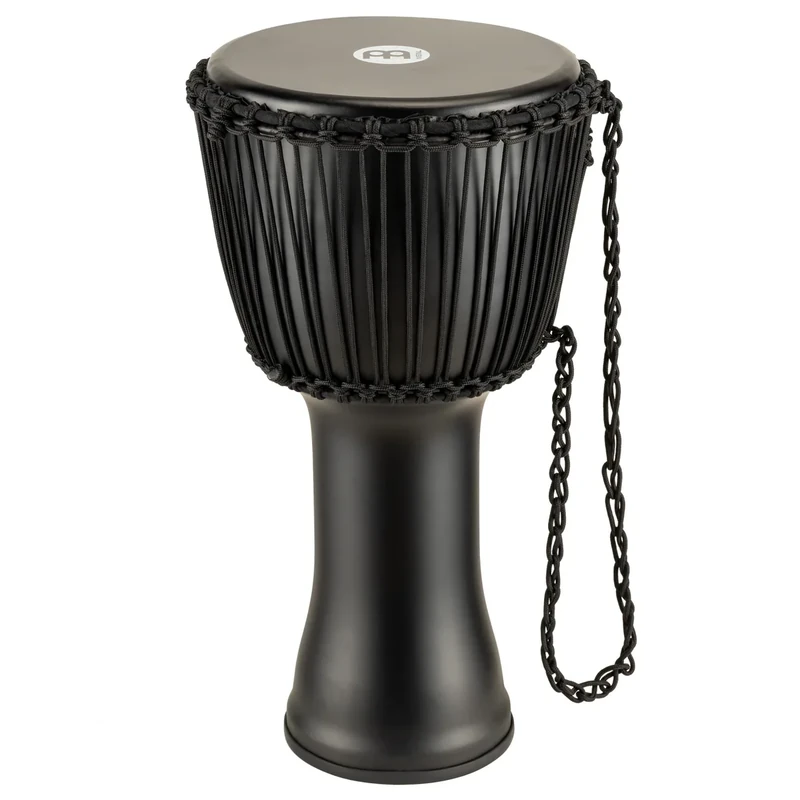 Meinl Percussion Rope Travel Djembe - Large Handdrum - With Goat Head - Diameter 12 Inches - Plastic, Multicoloured (PADJ4-L-G)
