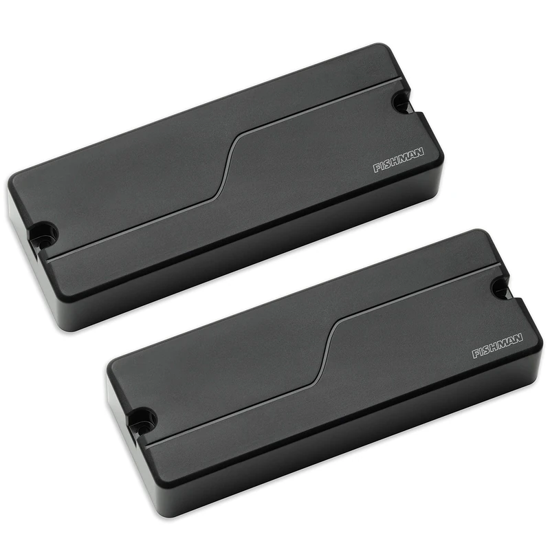 Fishman PRF-BS5-SB2 Fluence Pickups 5-String Bass Soapbar Set, Black Plastic