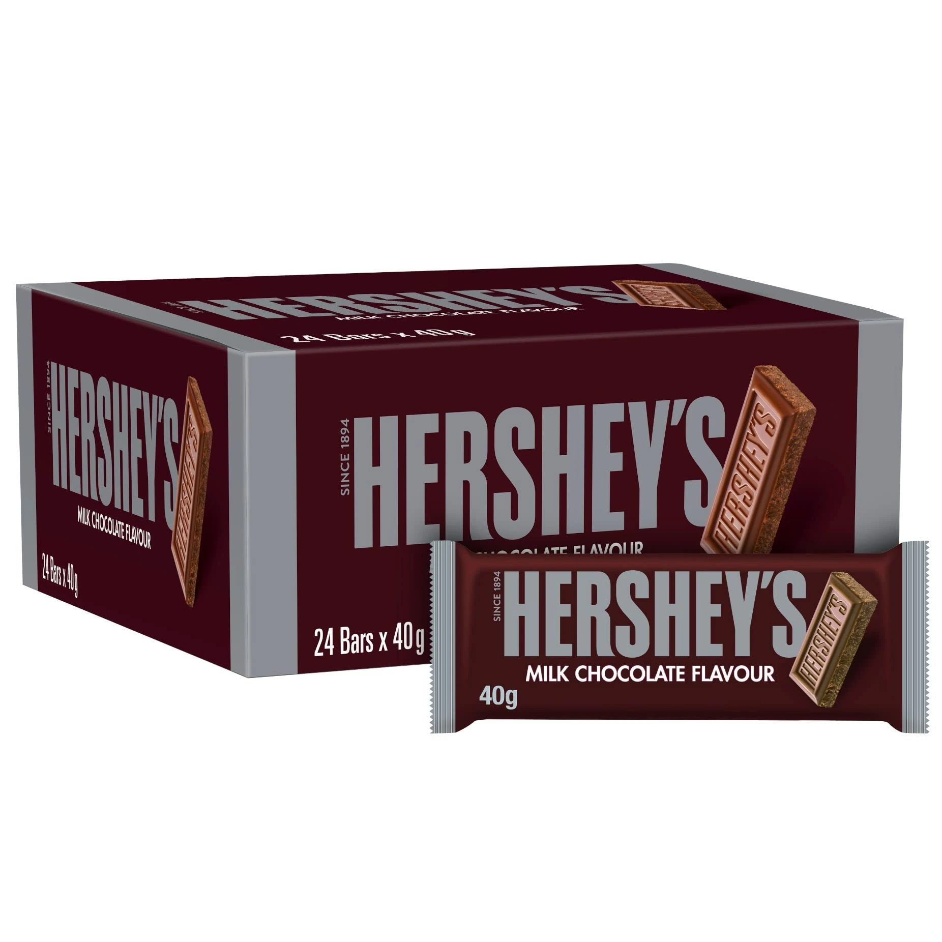 Hershey's Milk Chocolate Flavour Bar, pack of 24x40g