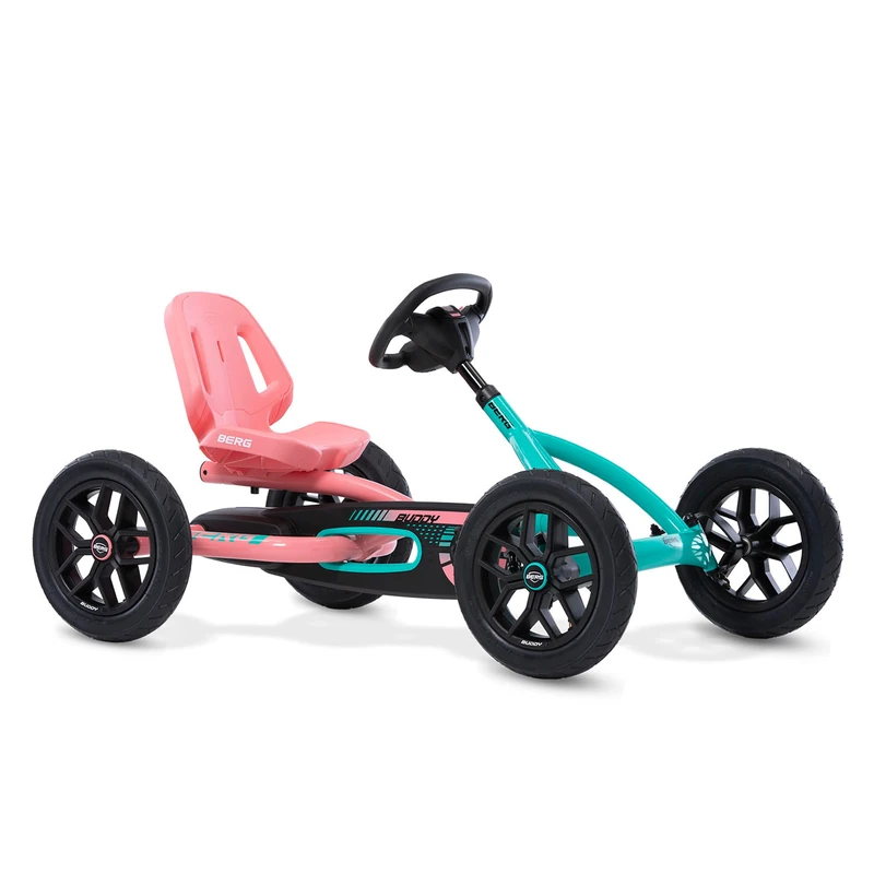 BERG Pedal Car Buddy Lua | Pedal Go Kart, Ride On Toys for Boys and Girls, Go Kart, Outdoor Games and Outdoor Toys, Adaptable to Body Lenght, Pedal Cart, Go Cart for Ages 3-8 Years