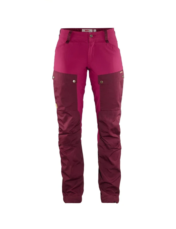 Fjällräven F89852-356-420 Keb Trousers Curved, Women, Regular, Dark Garnet/Plum, 44