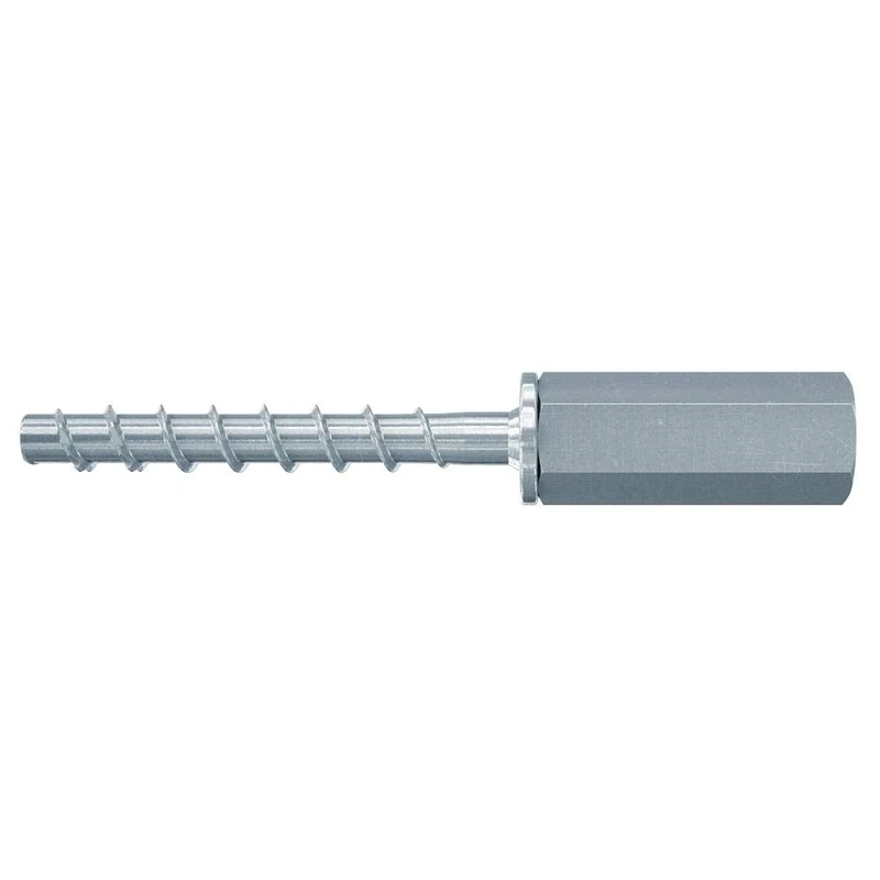 Unbekannt FBS II 6x55 M8/M10, Powerful Concrete Screw (Pack of 100), Screw with Internal Thread for Fixing in Plumbing, Heating & Air Conditioning, Grey, 6 x 55