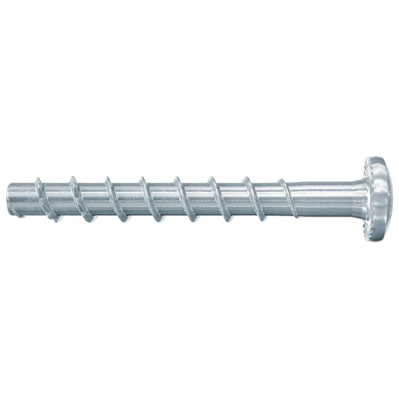fischer UltraCut FBS II 6 x 40/5 Large Panhead, Powerful Concrete Screw, Panhead Screw, for Attaching in Sanitary, Heating and Air Conditioning, Galvanised, Pack of 100