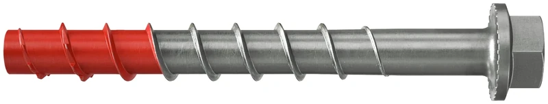 Fischer Ultracut FBS II 10x70 15/5/-US A4 Concrete Screw for Attaching Railings, Metal Profiles, Shelving Systems in Concrete, for Outdoor Use, 50 Pieces Item No. 543570 Grey